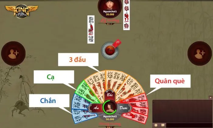 Chú ý đến đối thủ khi tham gia chơi Chắn